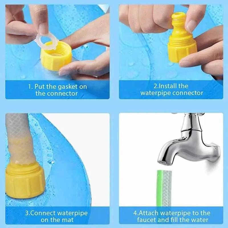 PISCINA INFLABLE DE 150CM PARA NIÑOS Y MASCOTAS - 5