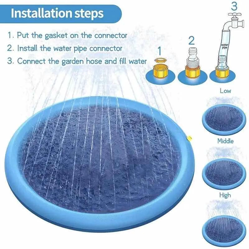 PISCINA INFLABLE DE 150CM PARA NIÑOS Y MASCOTAS - 6