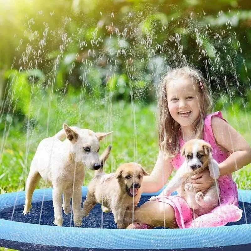 PISCINA INFLABLE DE 150CM PARA NIÑOS Y MASCOTAS - 8