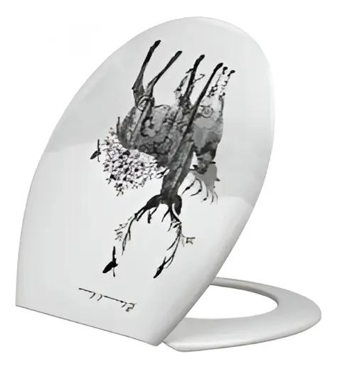 ASIENTO TAPA WC INODORO DISEÑO RENO PARA BAÑO MODERNO - 1