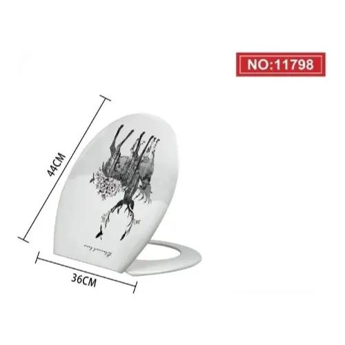 ASIENTO TAPA WC INODORO DISEÑO RENO PARA BAÑO MODERNO - 2