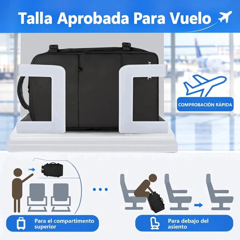 MOCHILA DE VIAJE IMPERMEABLE 35 L CON PUERTO USB Y ORGANIZADOR - 2