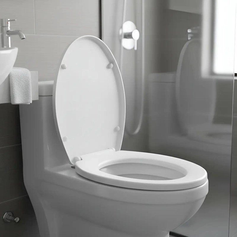 ASIENTO REDONDO PLASTICO PARA INODORO SENSI D'ACQUA - 1
