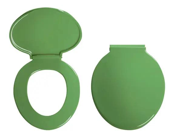 ASIENTO UNIVERSAL DE POLIPROPILENO VERDE PARA BAÑO - 1