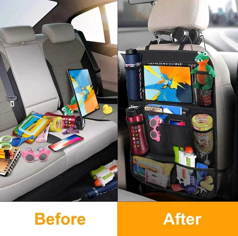 PACK DE 2 ORGANIZADORES DE ASIENTO TRASERO CON SOPORTE PARA TABLET - 7