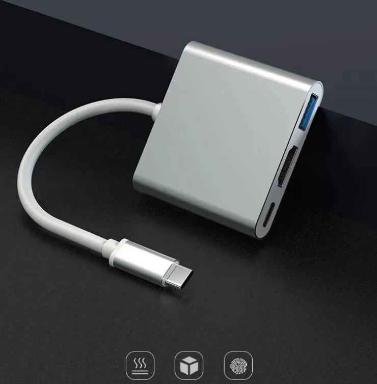ADAPTADOR USB TIPO C 3 EN 1 CON HDMI PARA CONEXIONES VERSATILES - 6