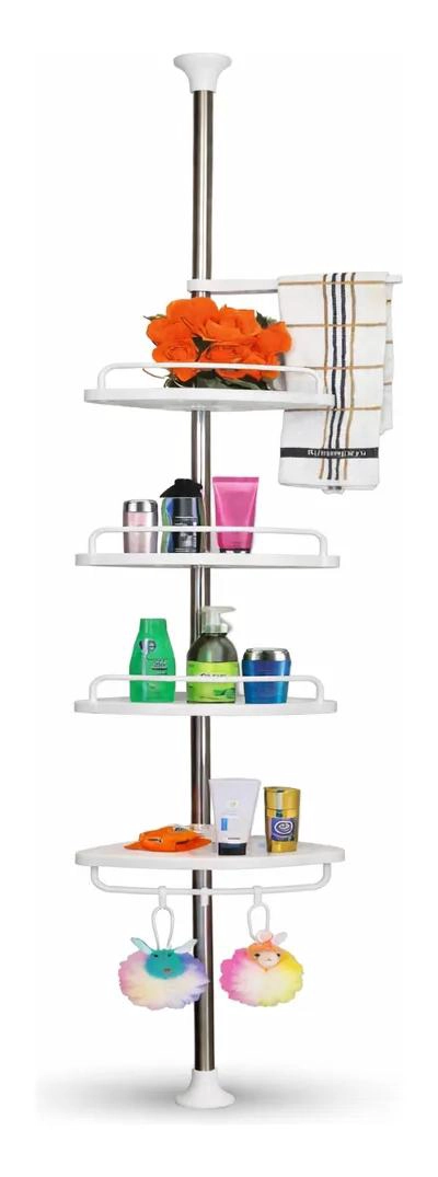 ORGANIZADOR ESQUINERO DUCHA TELESCOPICO AJUSTABLE PARA BAÑO - 1