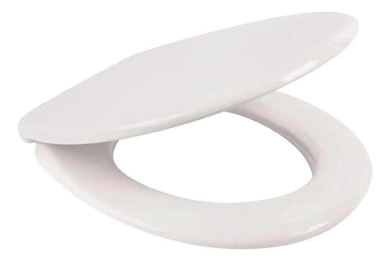 TAPA REDONDA DE PLASTICO BLANCO PARA INODORO - 2