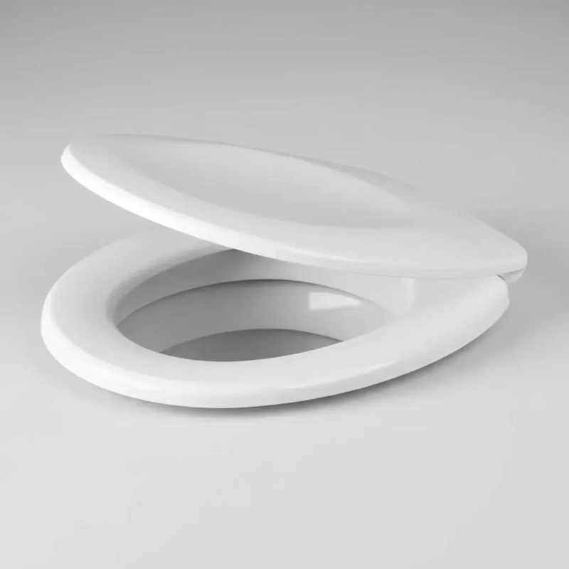 TAPA REDONDA DE PLASTICO BLANCO PARA INODORO - 4