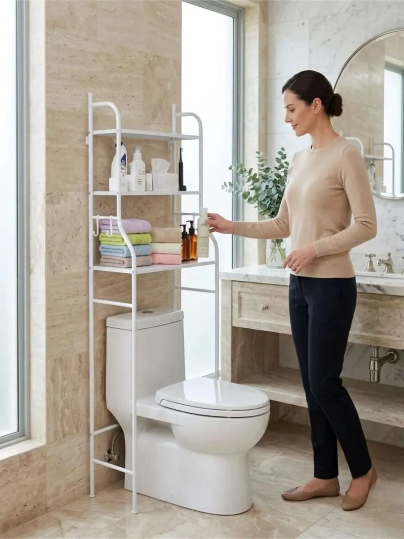 ESTANTE ORGANIZADOR DE BAÑO VERTICAL DE 3 NIVELES - 1