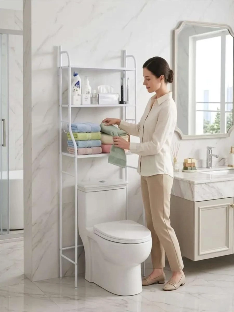 ESTANTE ORGANIZADOR DE BAÑO VERTICAL DE 3 NIVELES - 4