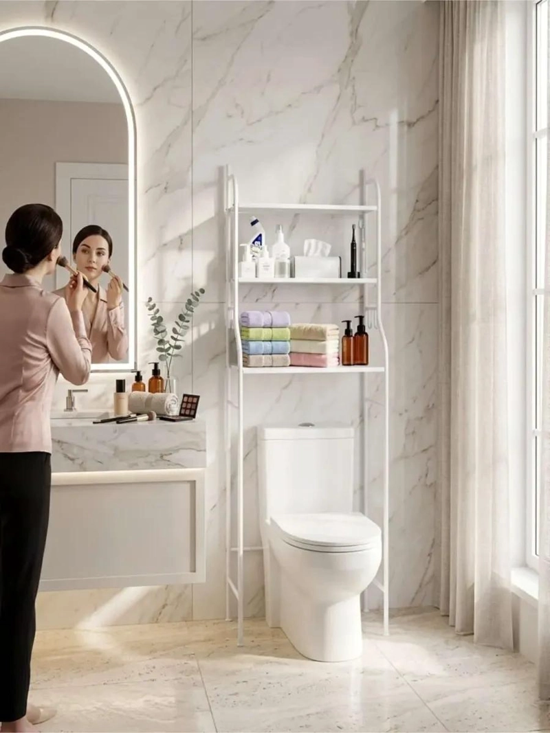 ESTANTE ORGANIZADOR DE BAÑO VERTICAL DE 3 NIVELES - 6