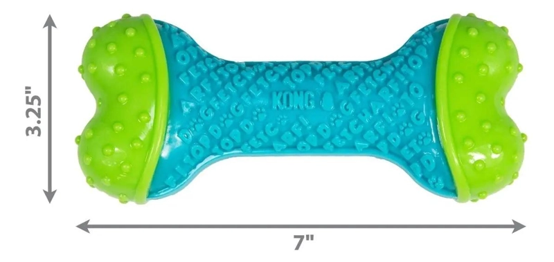 HUESO DENTAL TEXTURIZADO PARA PERROS M L JUGUETE RESISTENTE - 2