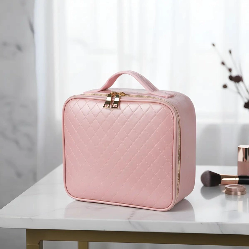 ORGANIZADOR DE MAQUILLAJE CON ESPEJO LED Y DISEÑO ELEGANTE - 1