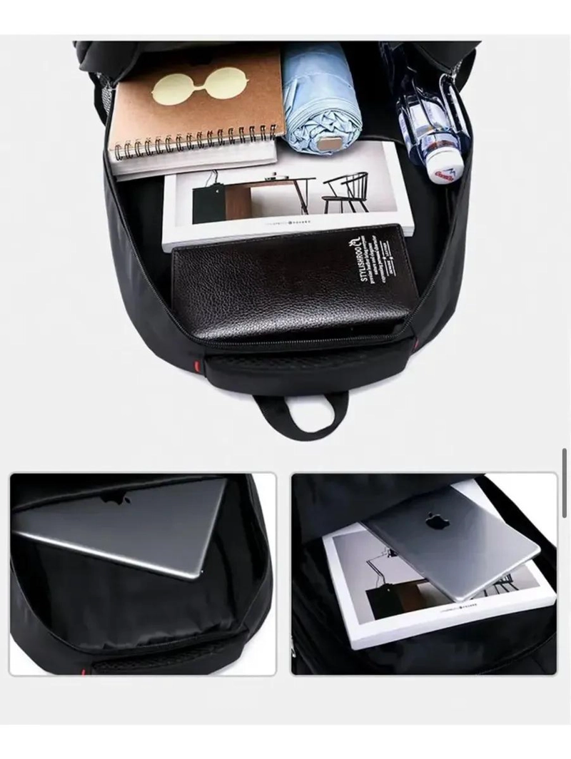 MOCHILA URBANA MULTIFUNCIONAL IMPERMEABLE 25 LITROS PARA LAPTOP - 9