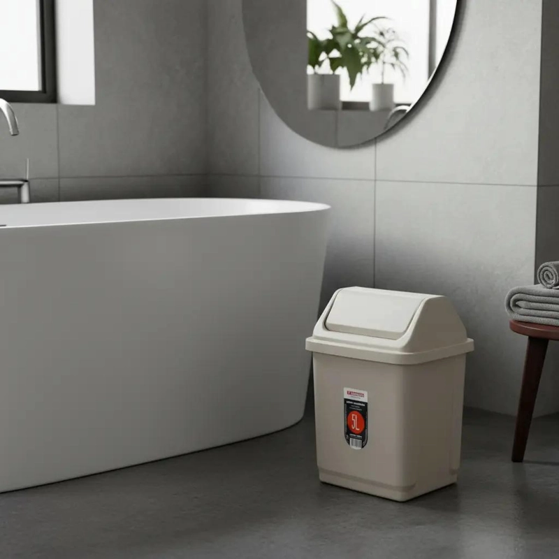 BASURERO BASCULANTE DE 5 LITROS PARA COCINA Y BAÑO - 4