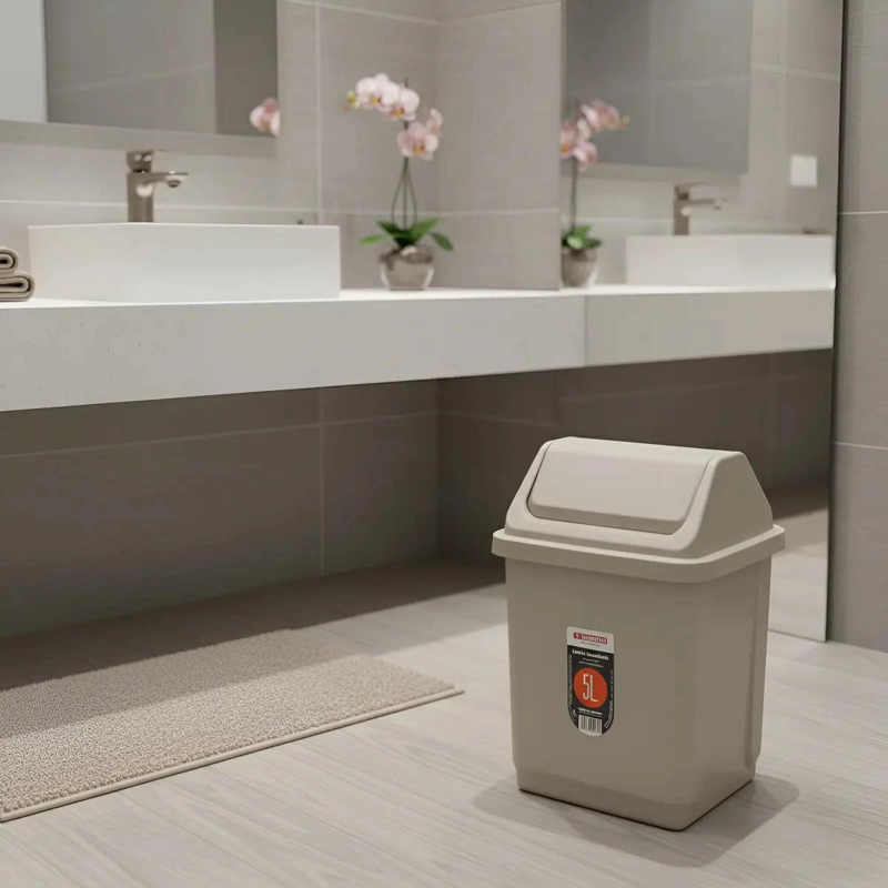 BASURERO BASCULANTE DE 5 LITROS PARA COCINA Y BAÑO - 6