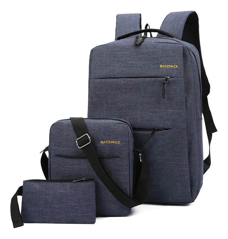 SET DE MOCHILA URBANA 3 PIEZAS CON BANDOLERA Y ESTUCHE - 1