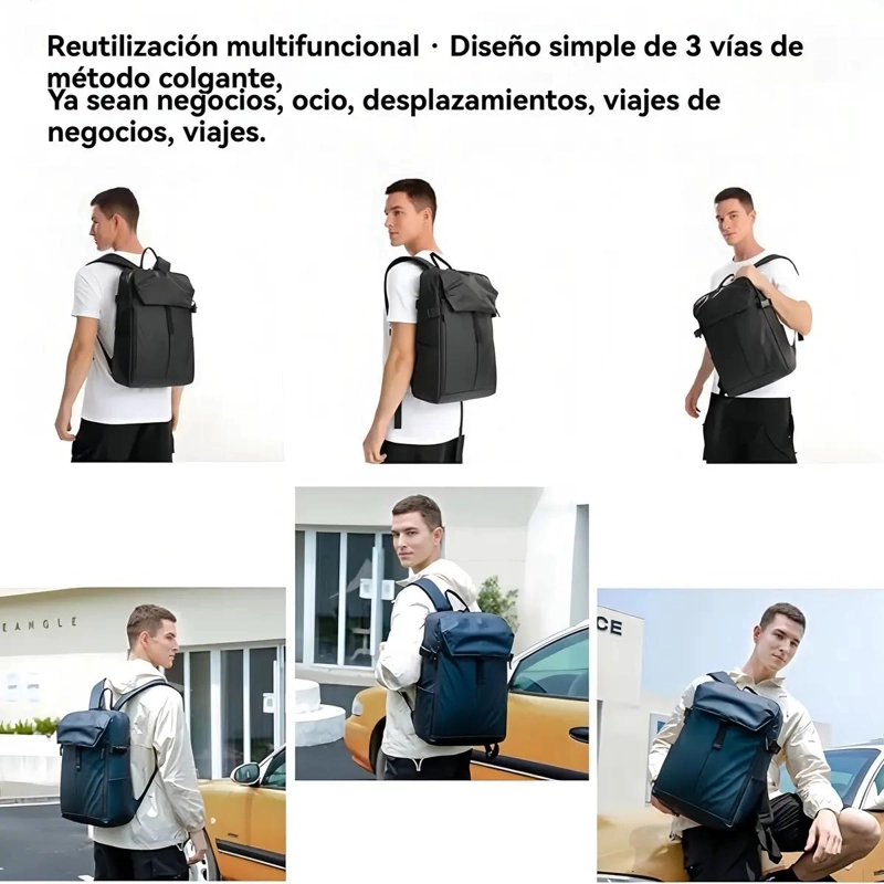 MOCHILA IMPERMEABLE DE GRAN CAPACIDAD PARA VIAJES Y NEGOCIOS - 7