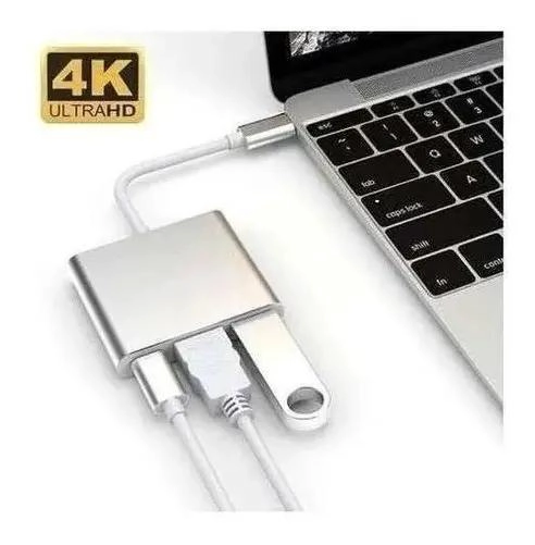 ADAPTADOR TIPO C A HDMI Y USB PD 3 EN 1 - 4