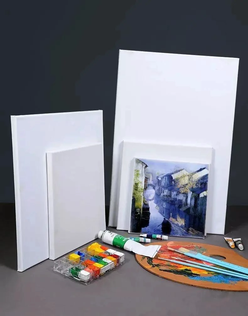PACK DE 5 BASTIDORES DE MADERA CON LIENZO PARA PINTURA 20X25CM - 3