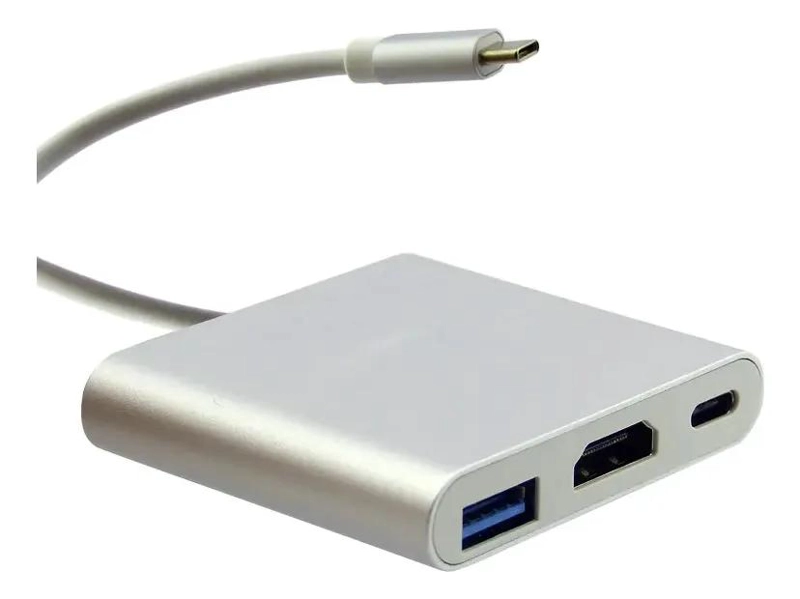 ADAPTADOR USB TIPO C A HDMI Y USB 3.0 PARA PC - 1