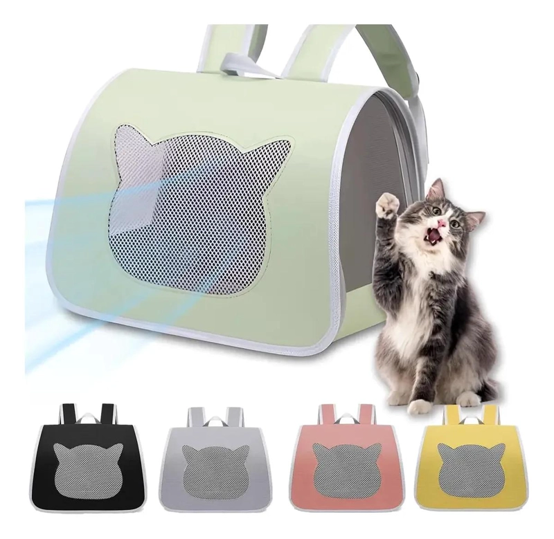 MOCHILA TRANSPORTADORA PARA MASCOTAS PEQUEÑAS Y GATOS - 5