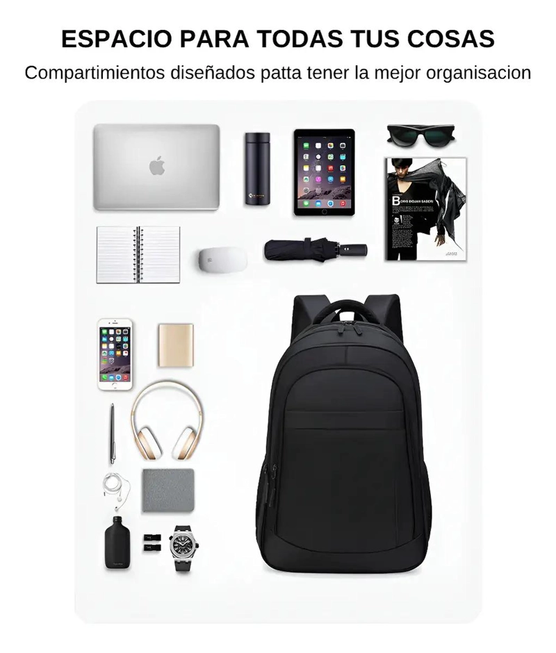 MOCHILA IMPERMEABLE DE 45 LITROS CON BOLSILLO PARA LAPTOP - 3