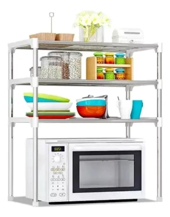 ESTANTE ORGANIZADOR MULTIFUNCIONAL DE 3 NIVELES PARA COCINA Y HOGAR - 1