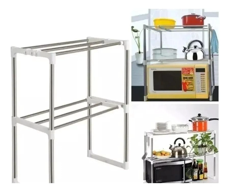 ESTANTE ORGANIZADOR MULTIFUNCIONAL DE 3 NIVELES PARA COCINA Y HOGAR - 4
