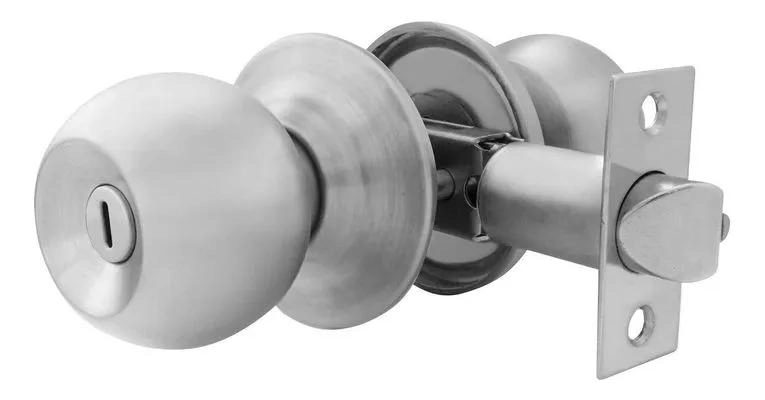 CERRADURA DE BAÑO ACERO INOXIDABLE CON LLAVE INTERIOR - 1