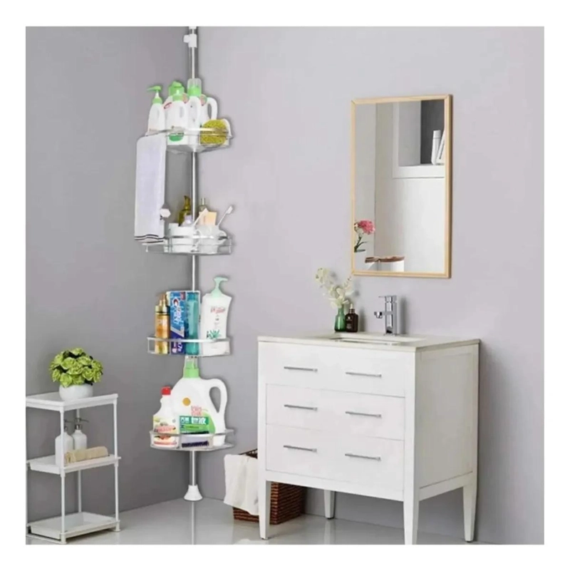 ORGANIZADOR ESQUINERO AJUSTABLE PARA BAÑO CON 4 NIVELES - 5