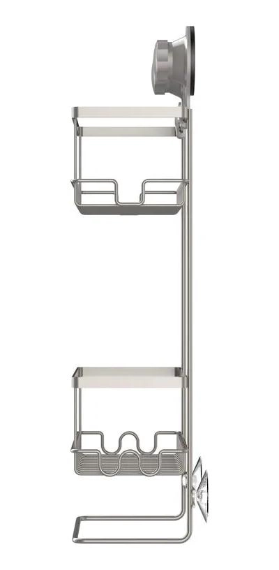 ORGANIZADOR DE BAÑO 2 NIVELES CON VENTOSAS DE ACERO INOXIDABLE - 3