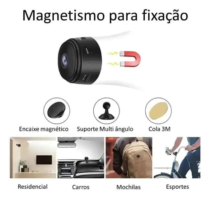MINI CAMARA ESPIA WIFI CON VISION NOCTURNA Y GRABACION 1080P - 5