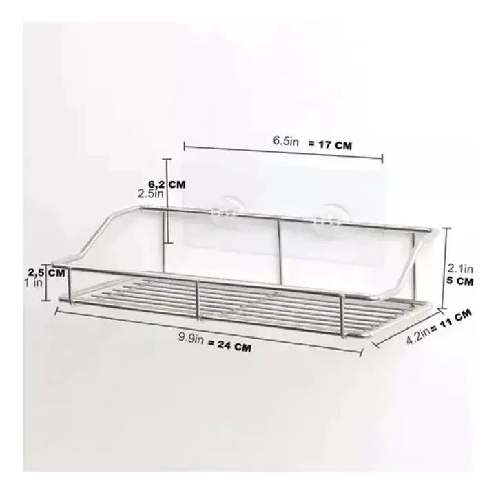 REPISA ADHESIVA DE ACERO INOXIDABLE PARA DUCHA - 7