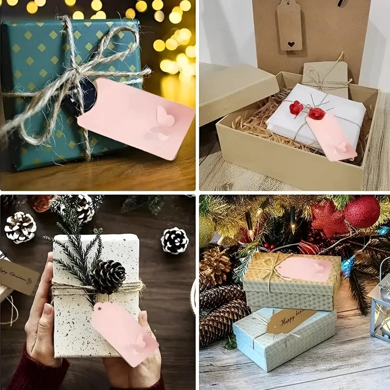ETIQUETAS DE REGALO DE PAPEL KRAFT PARA EVENTOS ESPECIALES - 6