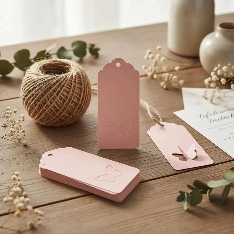 ETIQUETAS DE REGALO DE PAPEL KRAFT PARA EVENTOS ESPECIALES - 8