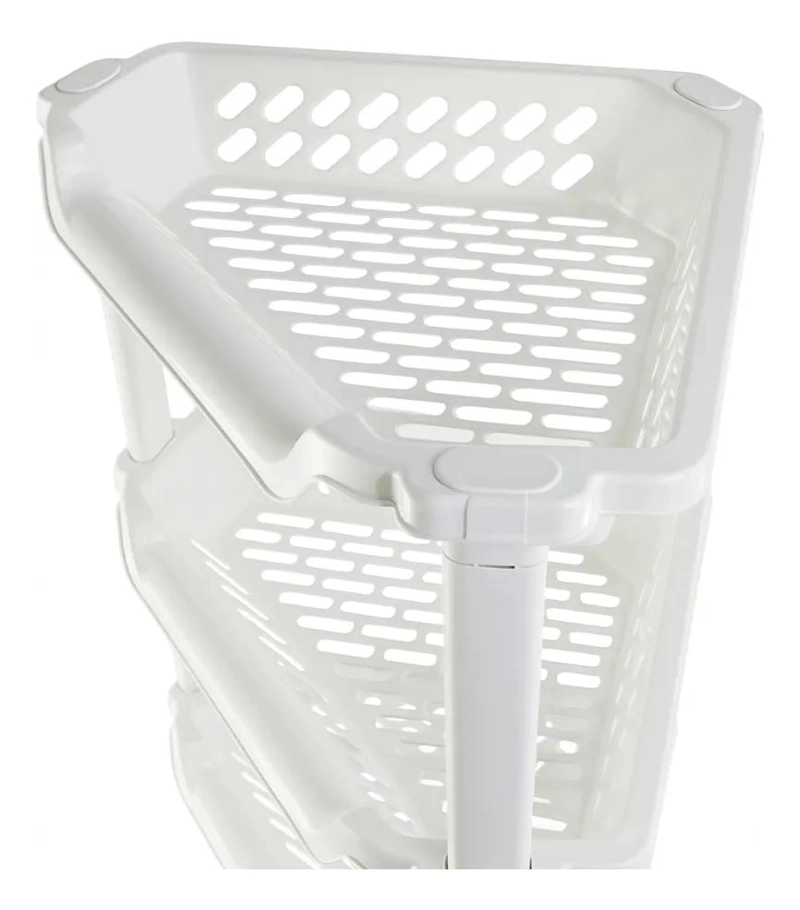 ORGANIZADOR MODULAR DE CHAMPU DE 4 NIVELES BLANCO RESISTENTE AL AGUA - 2