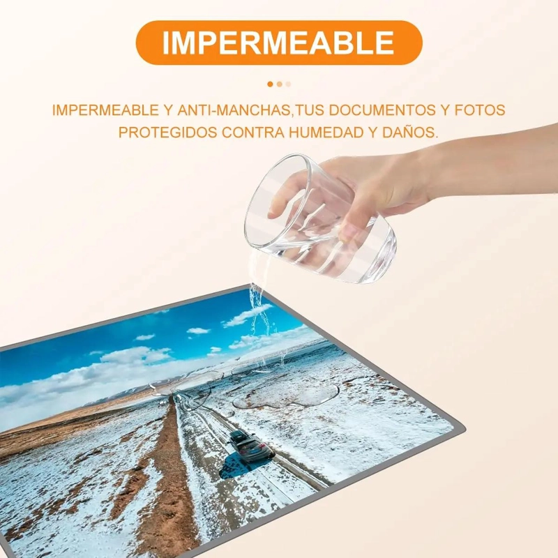 100 LAMINAS A4 PARA PLASTIFICAR DOCUMENTOS DE 100 MICRONES - 6