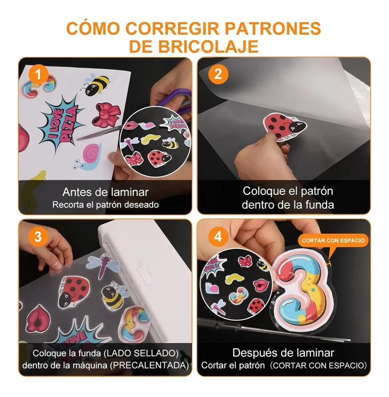 100 LAMINAS A4 PARA PLASTIFICAR DOCUMENTOS DE 100 MICRONES - 7