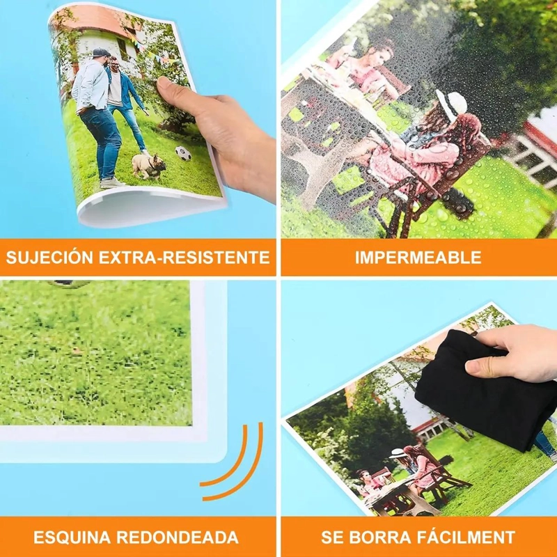 100 LAMINAS A4 PARA PLASTIFICAR DOCUMENTOS DE 100 MICRONES - 8
