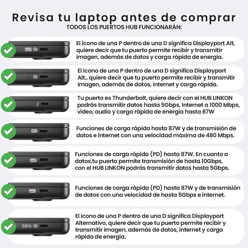 HUB ADAPTADOR USB TIPO C 8 EN 1 PARA CONECTAR DISPOSITIVOS - 2