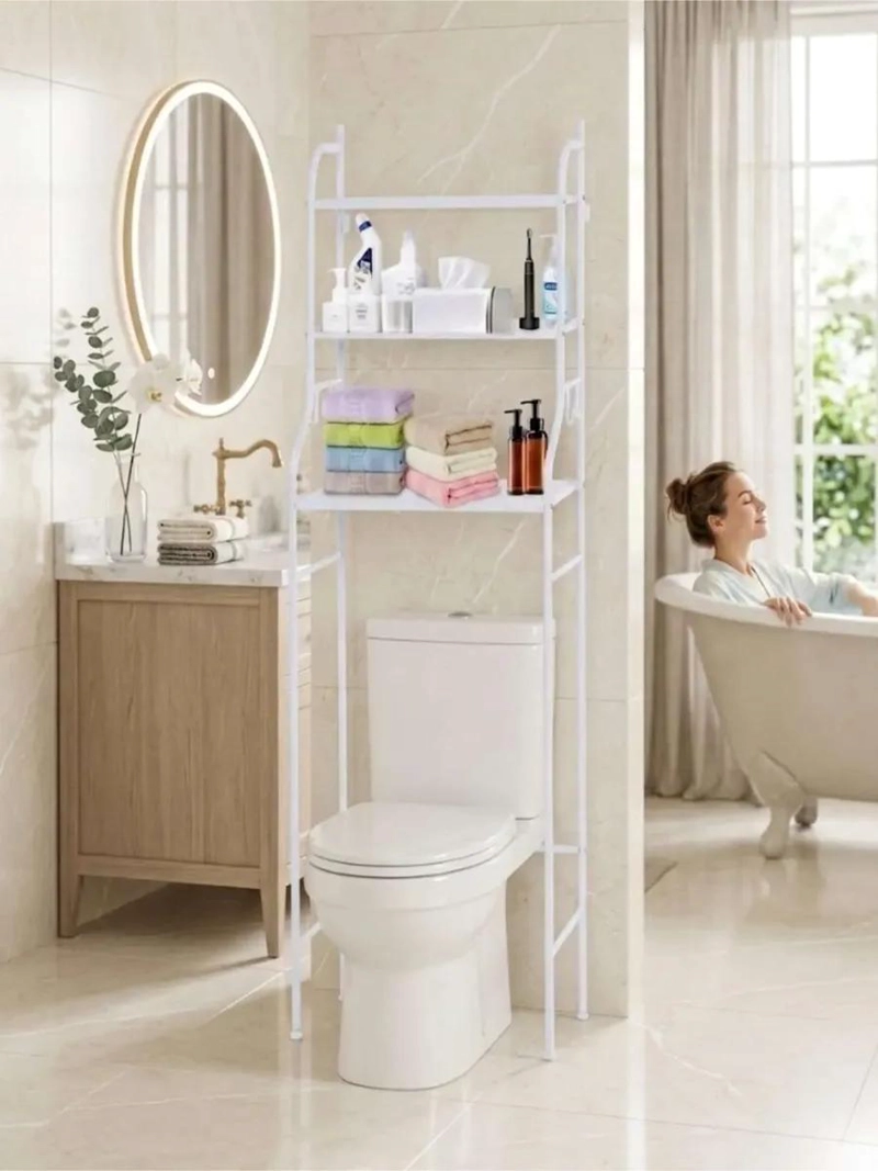 ESTANTE ORGANIZADOR DE BAÑO VERTICAL DE 3 NIVELES - 2