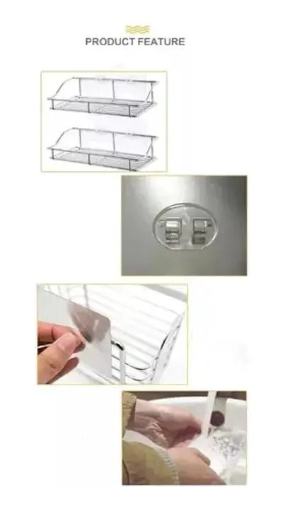 REPISA DE DUCHA ADHESIVA DE ACERO INOXIDABLE PARA BAÑO - 5