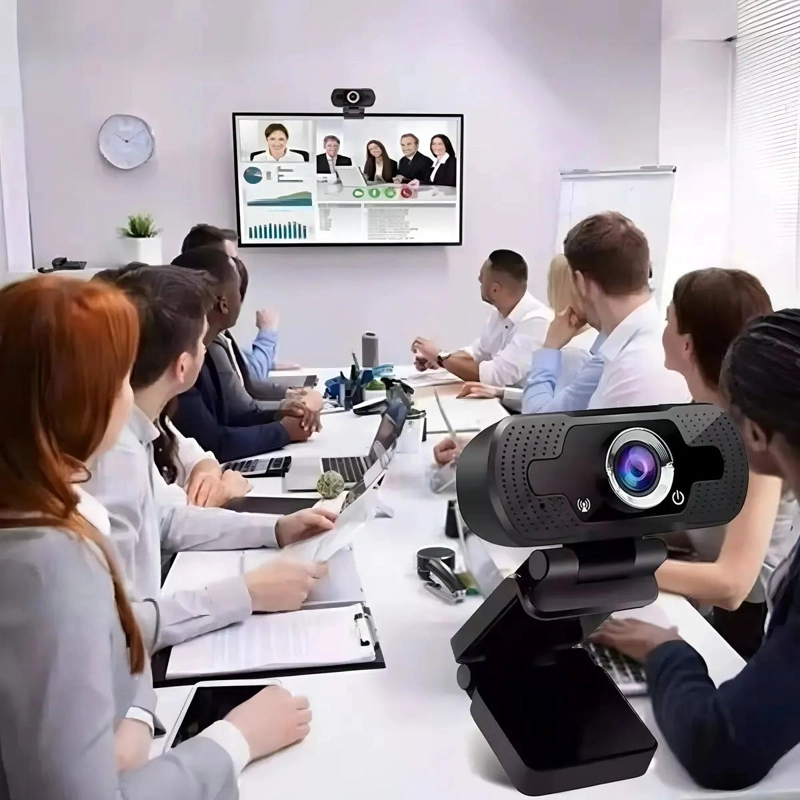 CAMARA USB CON MICROFONO PARA VIDEOCONFERENCIAS Y TELETRABAJO - 6
