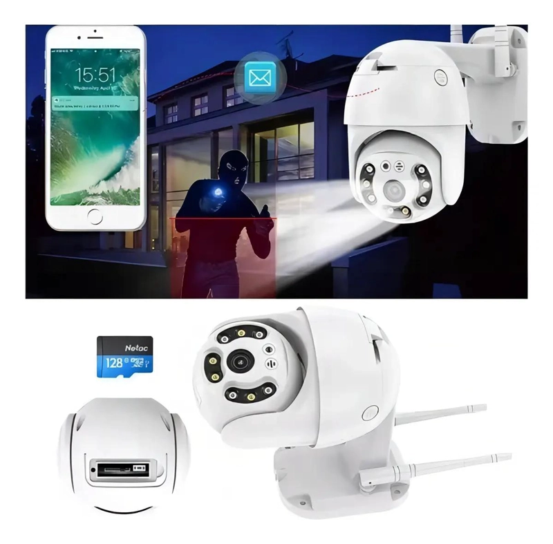 CAMARA DE SEGURIDAD IP PANORAMICA 360 GRADOS PARA EXTERIORES - 2