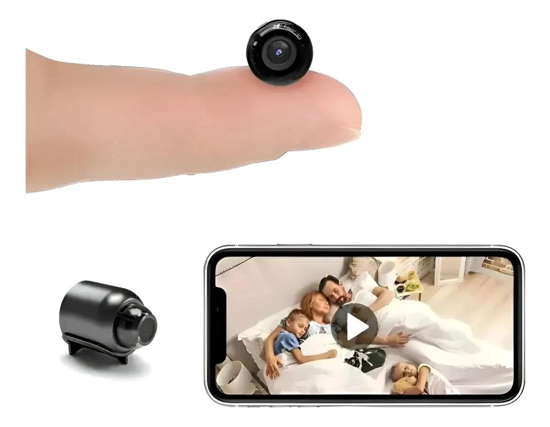 MINI CAMARA WIFI 1080P HD CON VISION NOCTURNA PARA SEGURIDAD - 1