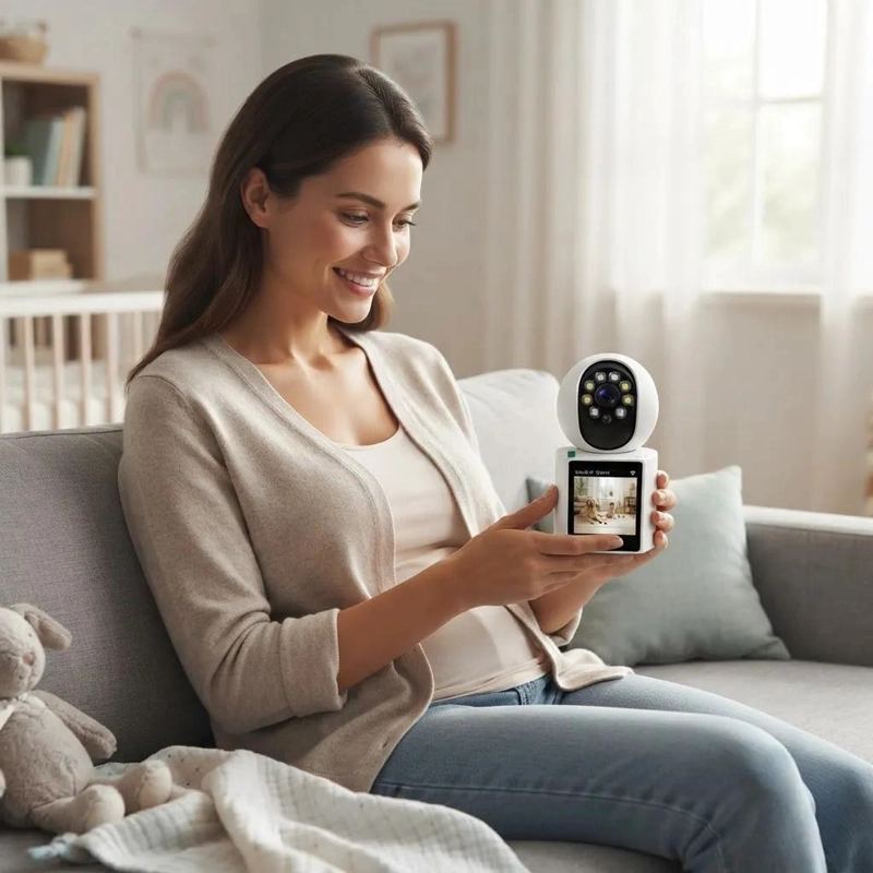 CAMARA DE SEGURIDAD WIFI 3MP CON VISION NOCTURNA Y GIRO 360 - 4