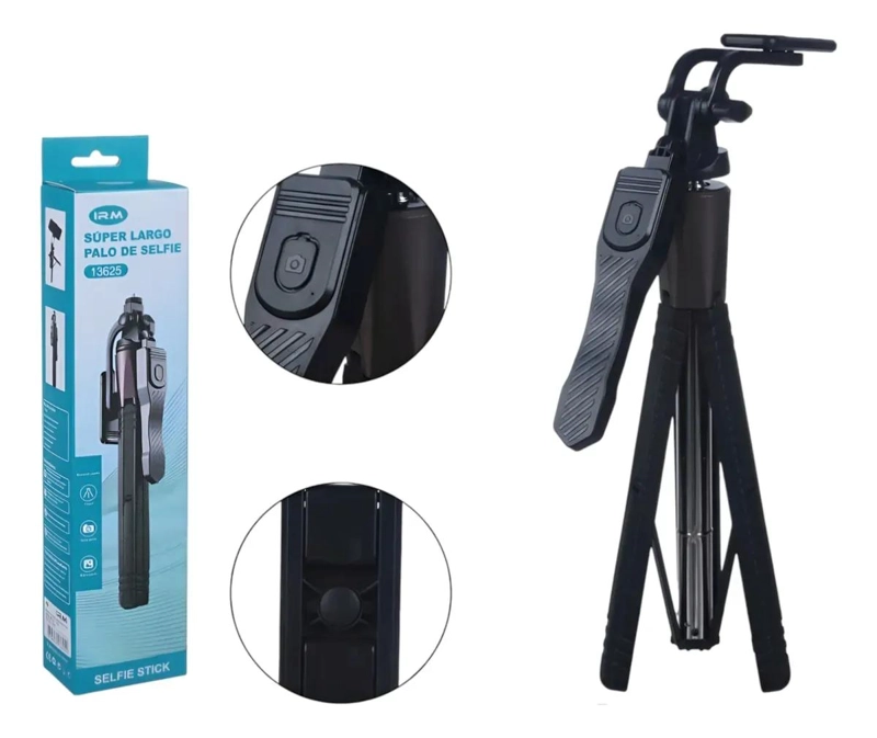TRIPODE AJUSTABLE PARA SELFIE Y CAMARA PORTATIL - 1