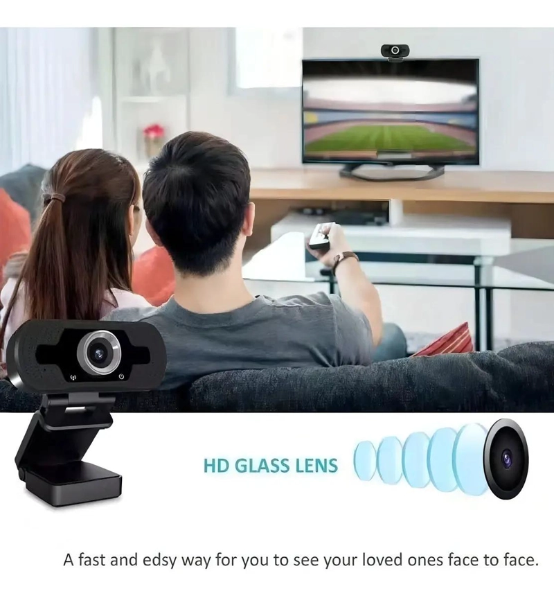 CAMARA USB CON MICROFONO PARA VIDEOCONFERENCIAS Y TELETRABAJO - 5